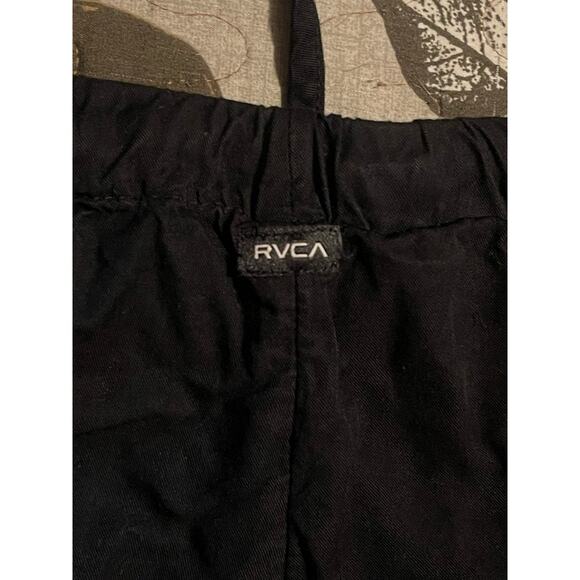 RVCA Large Black Linen Shorts - Picture 3 of 5